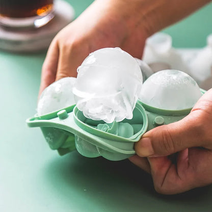 Forma de gelo em forma de rosa, cuvete de gelo em silicone de qualidade alimentar.