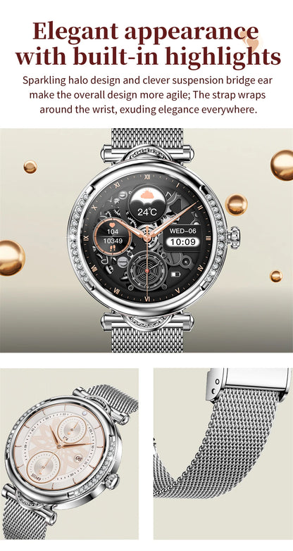 For Xiaomi Android Fashion Women Smart Watch 360*360 HD Screen