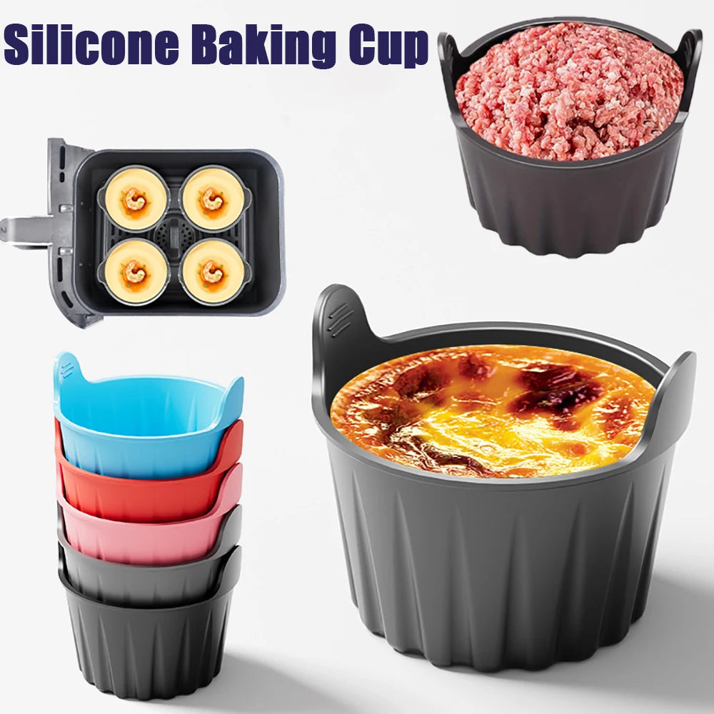 Silicone Mold Cake Bake Custard Pudding Mould Air Fryer Silicone