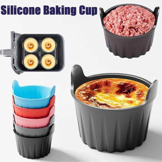 Silicone Mold Cake Bake Custard Pudding Mould Air Fryer Silicone