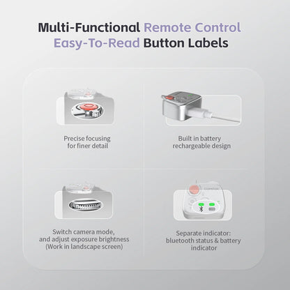 Soporte magnético para teléfono COMITOK con control remoto y mango portátil para fotografía
