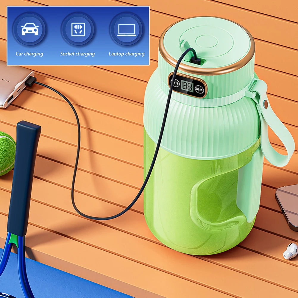 Exprimidor de frutas portátil, eléctrico, de gran capacidad, para batidos, de preparación rápida, apto para producción de jugos.