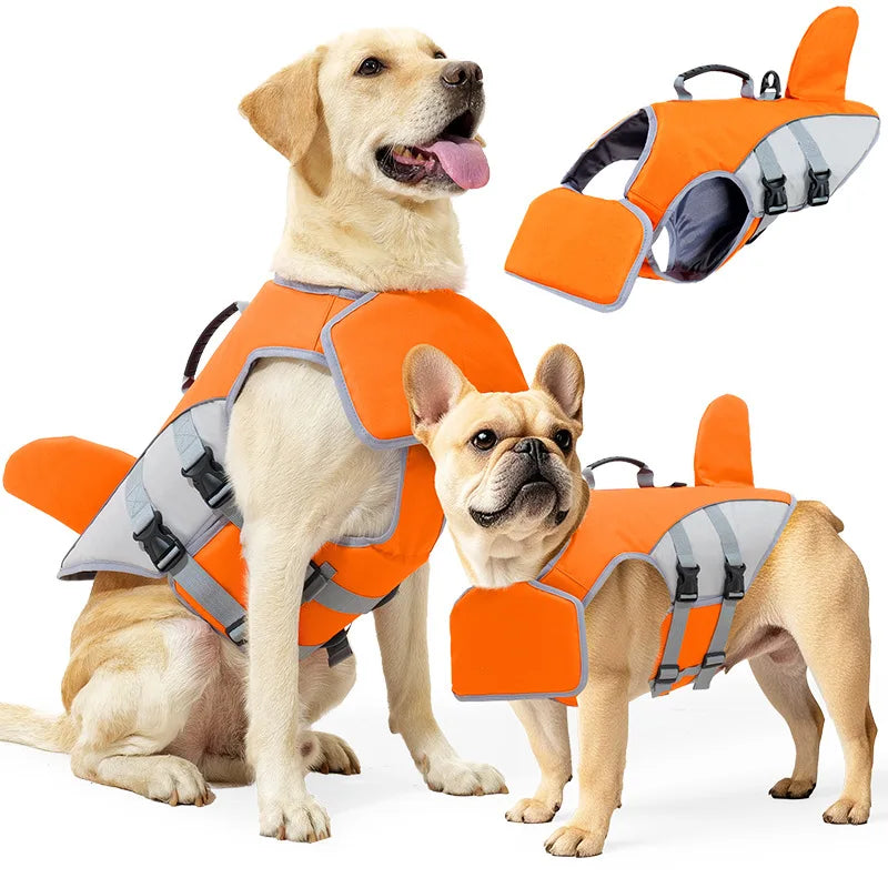 New Pet Swimming Life Jacket – Shark Fin Safety Vest for Dogs