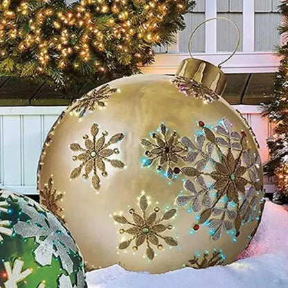 Outdoor Christmas Inflatable Decorated Ball 60cm PVC Giant Big Large Balls Xmas