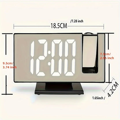 Projection alarm clock  multifunction Intelligent luminous clock Bedroom