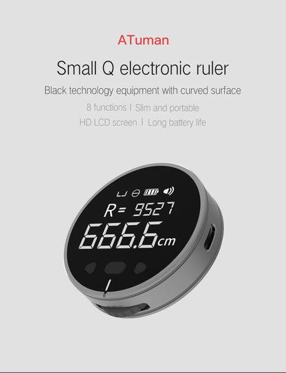 DUKA ATuMan Little Q regla electrónica 8 en 1 telémetro digital cinta métrica enrollable mini