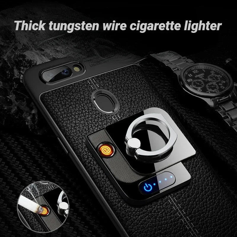 2026 New Car Mobile Phone Holder USB Charging Lighter Touch Sensor Cigarette Lighter