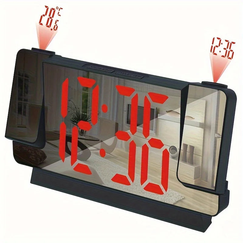 double projection clock LED clock Alarm Clock Digital clock 12/24H