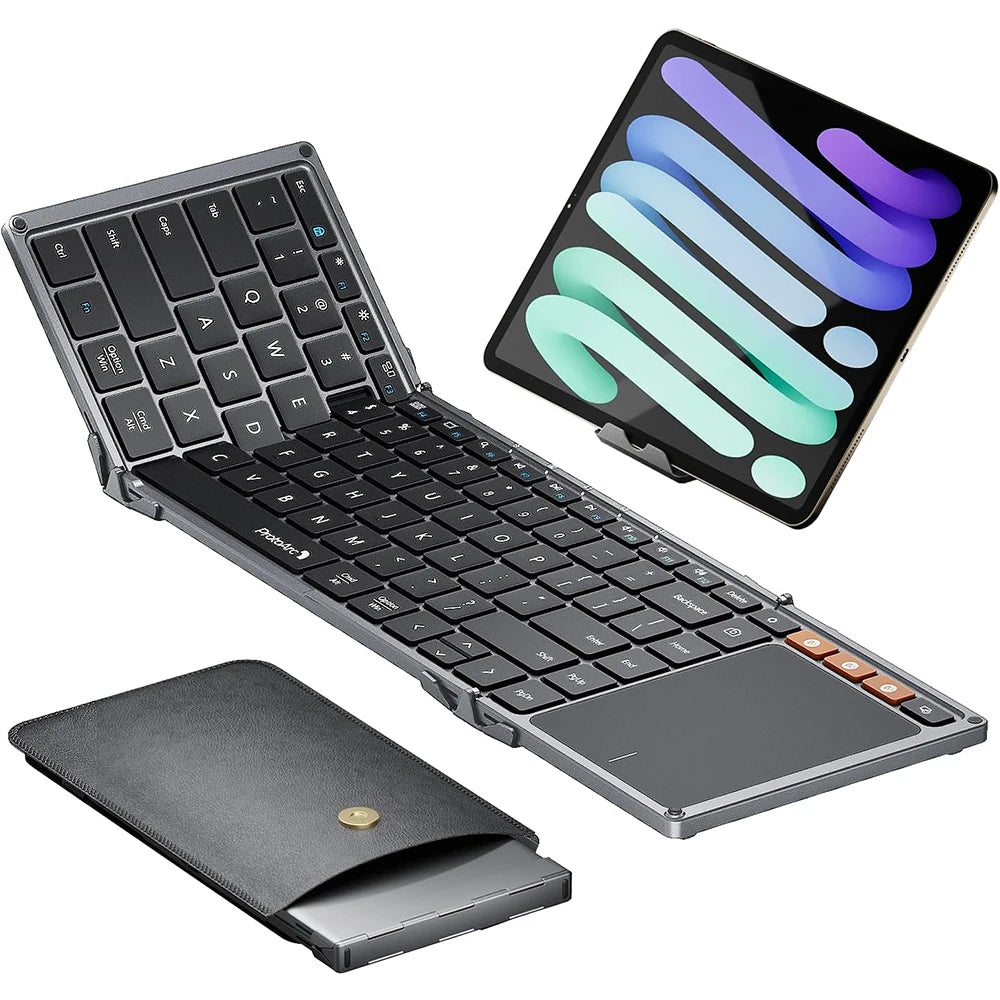 Teclado plegable ProtoArc XK01 TP con panel táctil Bluetooth de viaje