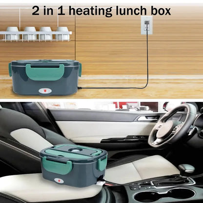 Fiambrera Eléctrica Calentador de Comida Portátil para Coche u Hogar
