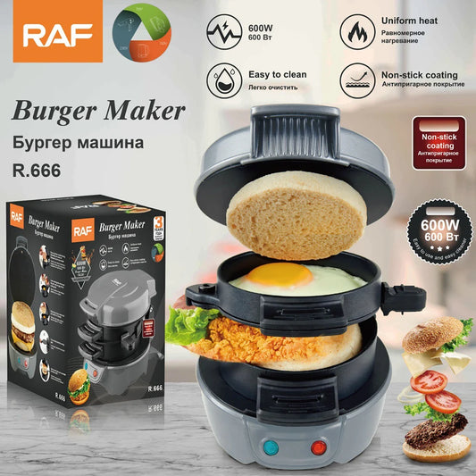 Mini Electric Burger Sandwich Maker Machine 220V 110V Bread Grill Baking