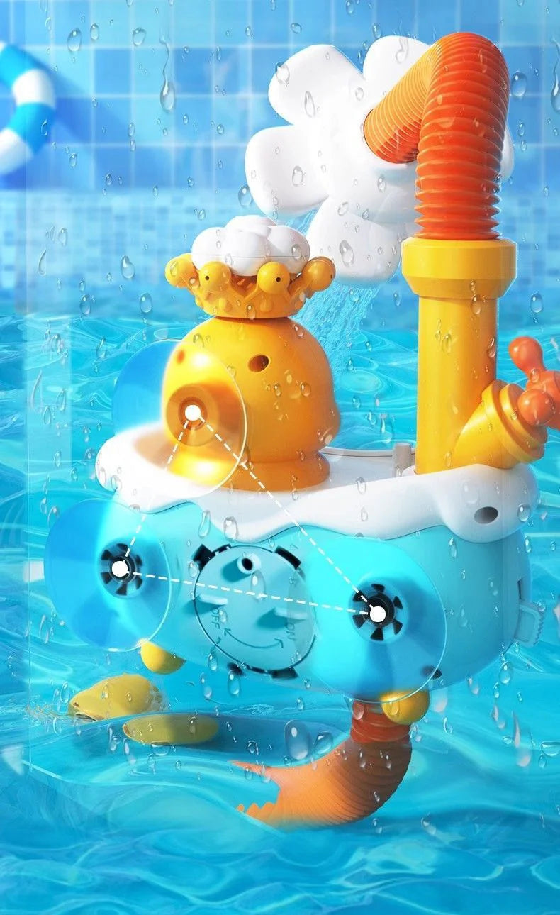Baby Bath Toy Clouds Duck Model Bathing Cute Swimming Water Game