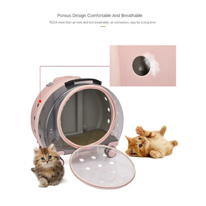 Pet Suitcase Transparent Trolley Case