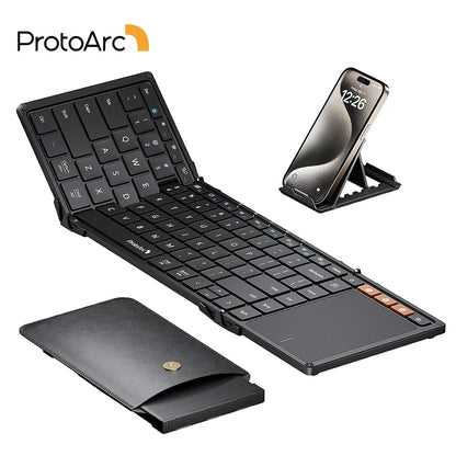 Teclado plegable ProtoArc XK01 TP con panel táctil Bluetooth de viaje