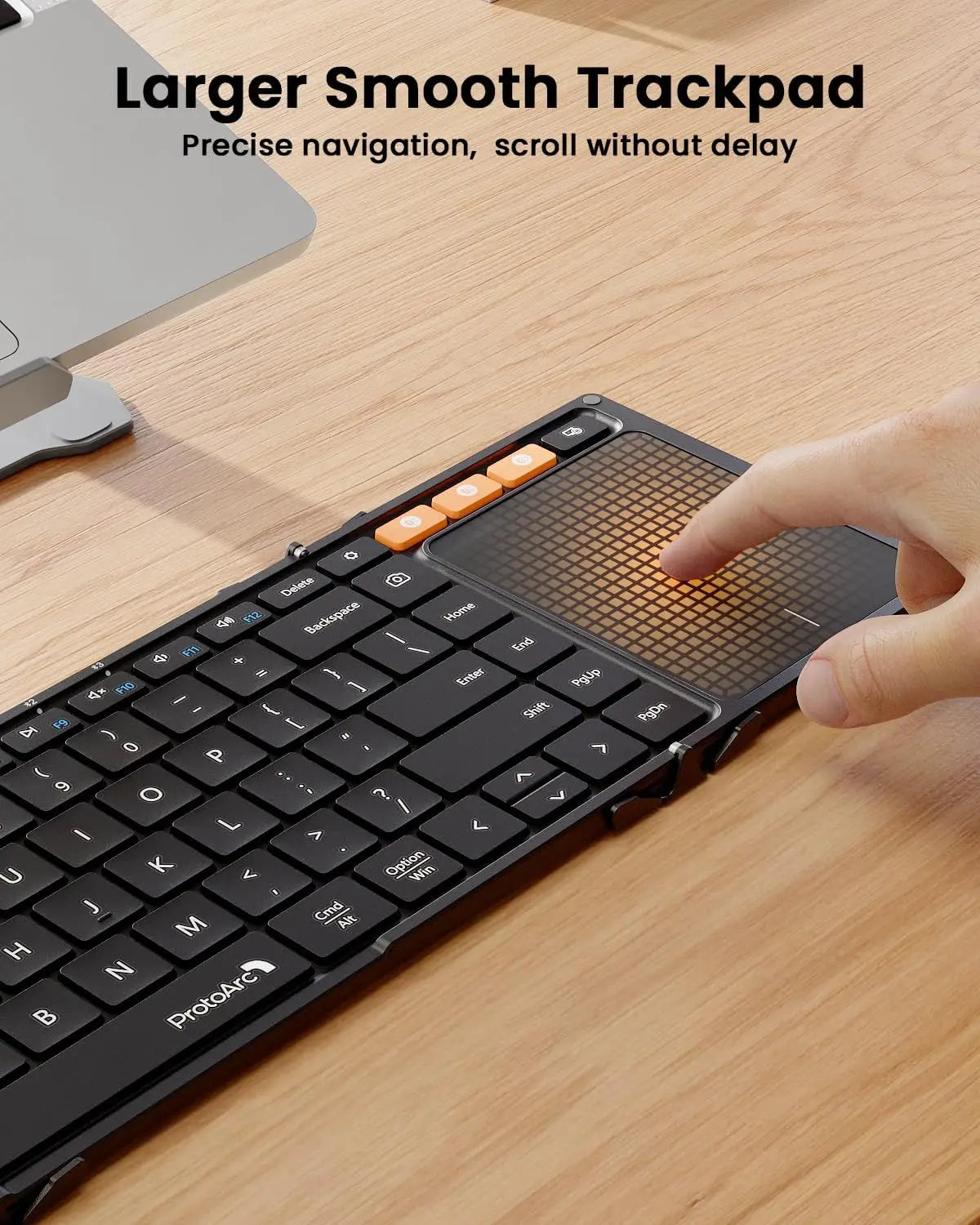 Teclado plegable ProtoArc XK01 TP con panel táctil Bluetooth de viaje