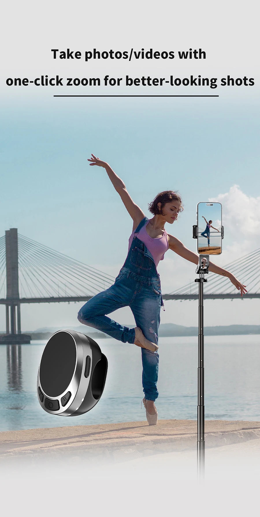 TikTok remote, scrolling ring, finger mouse, bluetooth page turner