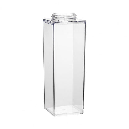 500/1000ml Water Bottle Transparent Large Capacity Square Milk