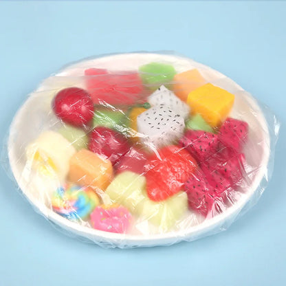 Funda de alimentos Plástico Colorido Envoltura Elástica Tapa Plato Bolsas de Embalaje de Cocina Bolsa de Almacenamiento