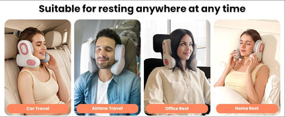 Neck Massager and Heat, U-Shape Memory Foam Airplane Pillows