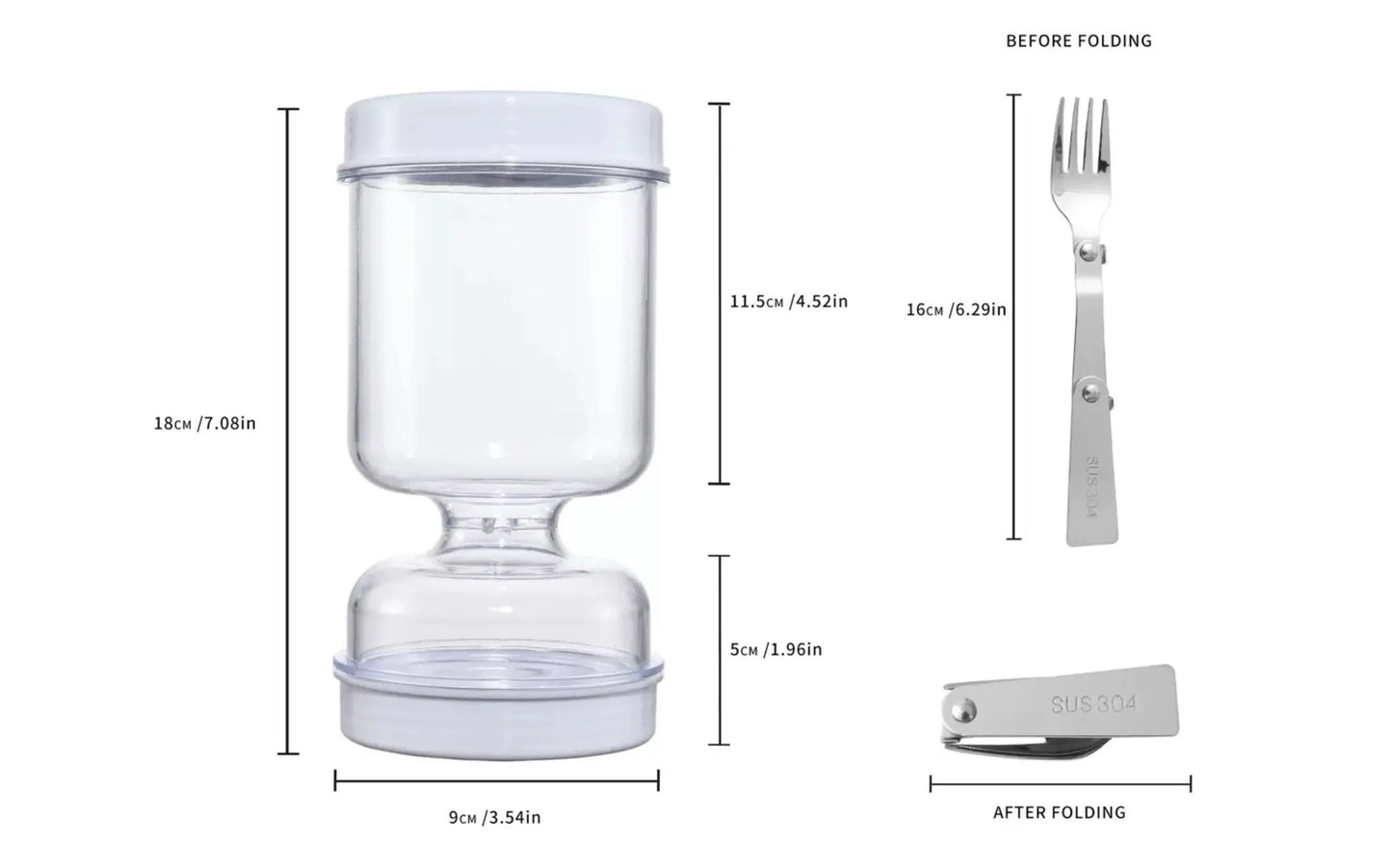 Olive & Kimchi Filter New Container Hourglass Jar With Filter Flip Pickle
