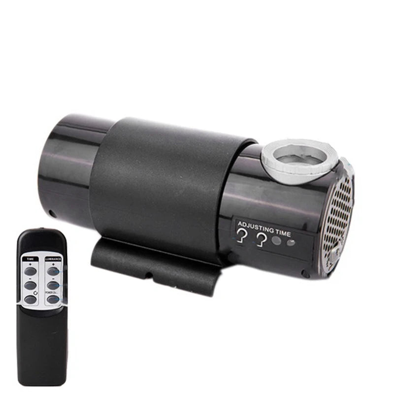 Reloj de escritorio con proyección LED digital ABZS, silencioso, con control remoto, para mesa, proyector de pared 