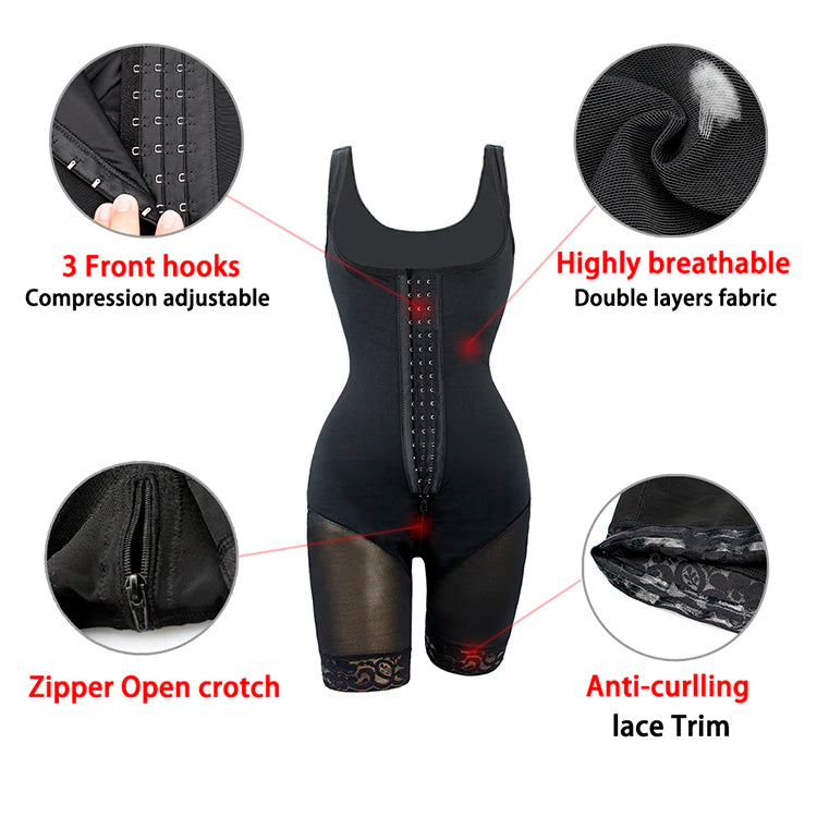Fajas Reductoras Body Shaper Slimming Sheath Flat Belly Shapewear Tummy Control