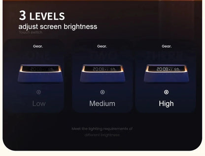 6-in-1 Smart Alarm Clock - 15W Wireless Charger, Bluetooth Speaker....