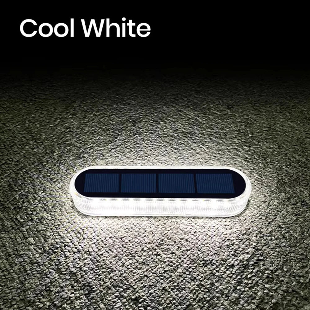 Solar Powered LED Outdoor Deck Lights IP68 Waterproof Automatic On/Off