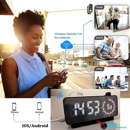 4K &amp; 1080P HD WiFi Clock Camera – Smart, Secure, Invisible.