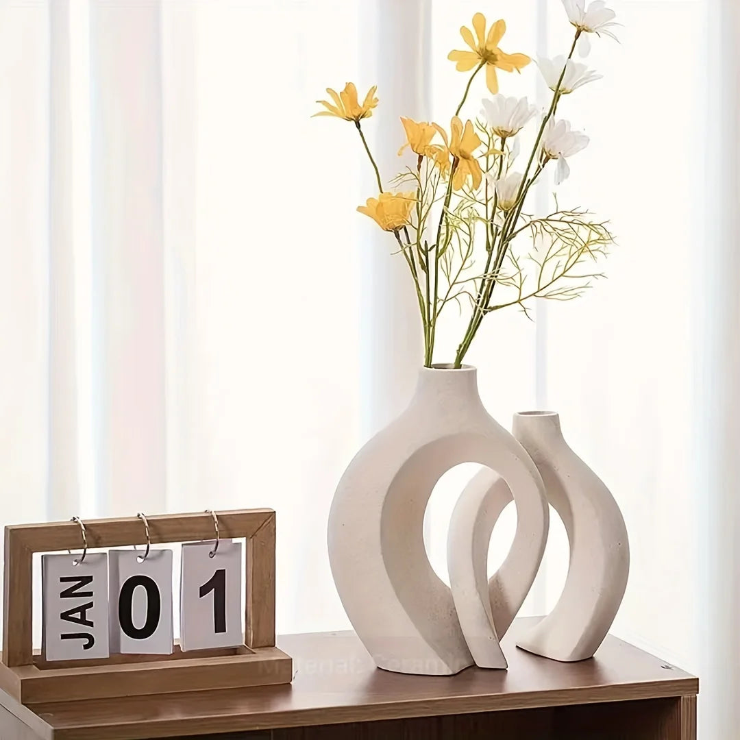 Modern Boho Decor Set Vases