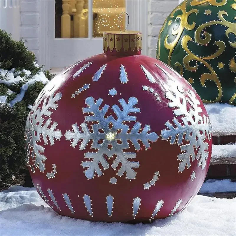 Outdoor Christmas Inflatable Decorated Ball 60cm PVC Giant Big Large Balls Xmas