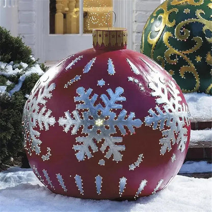 Outdoor Christmas Inflatable Decorated Ball 60cm PVC Giant Big Large Balls Xmas