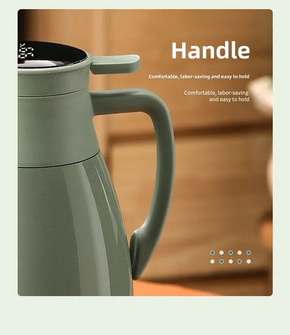 Hervidor térmico de cocina con pantalla digital para café, termo de vidrio de 1/1,3/2 l