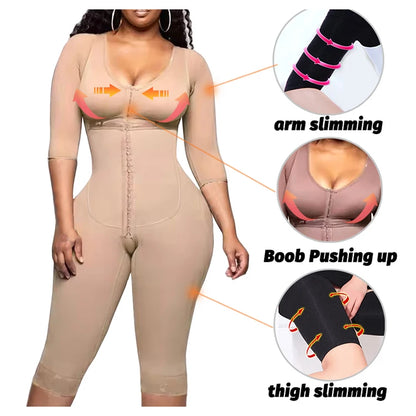 Full Body Colombian Girdles Shaper High Compression Bodysuits Postoperative