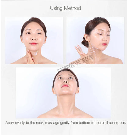 Crema para el cuello con hilo Naite (100 ml) con péptidos de colágeno hidrolizado de Corea y solución de adenosina al 5 % 