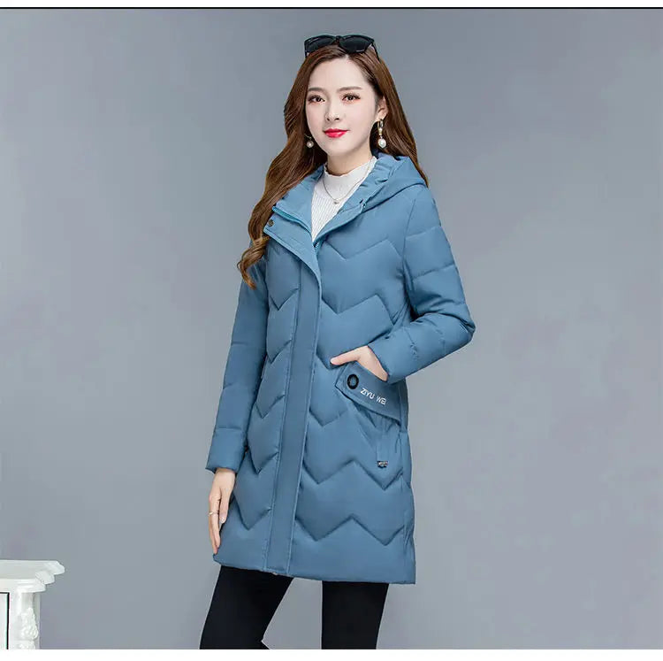 New Female Thickened Down Cotton Jacket