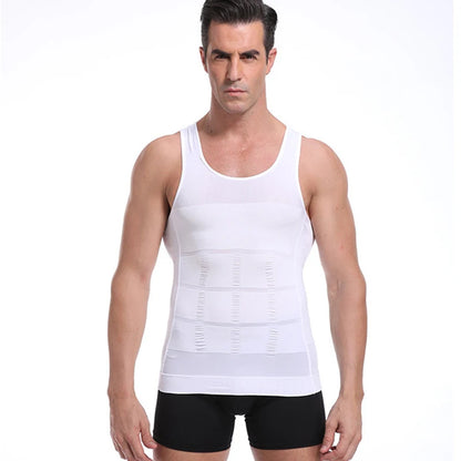 Men's Shapewear Slimming Body Corset Vest Shirt Compression Abdomen