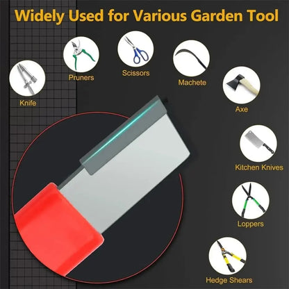 Knife Grinding Stone Steel Sharpener for Axe Scissors Pocket Kitchen Garden Tools
