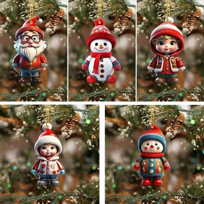 New Christmas Tree Decoration Pendant Multifunction Acrylic Durable Material
