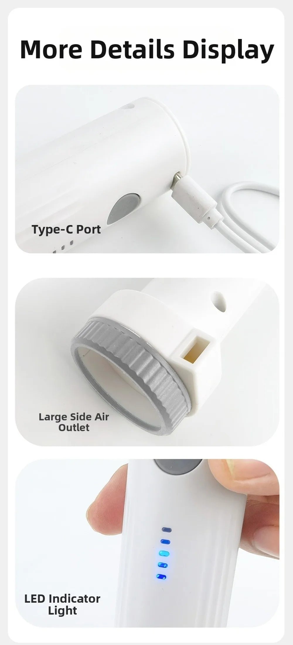 New Rechargeable Electric Vacuum Pump Portable Low Noise Compressed Bag Air