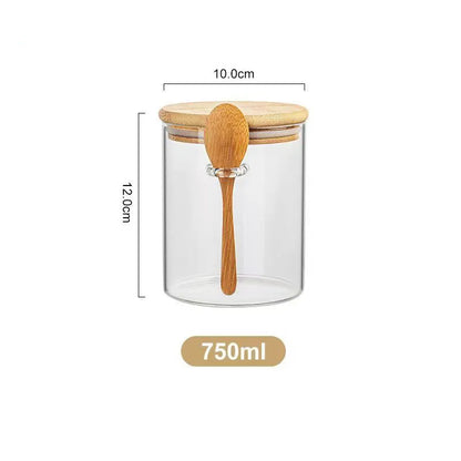 1 recipiente hermético para alimentos, para cocina, de vidrio.