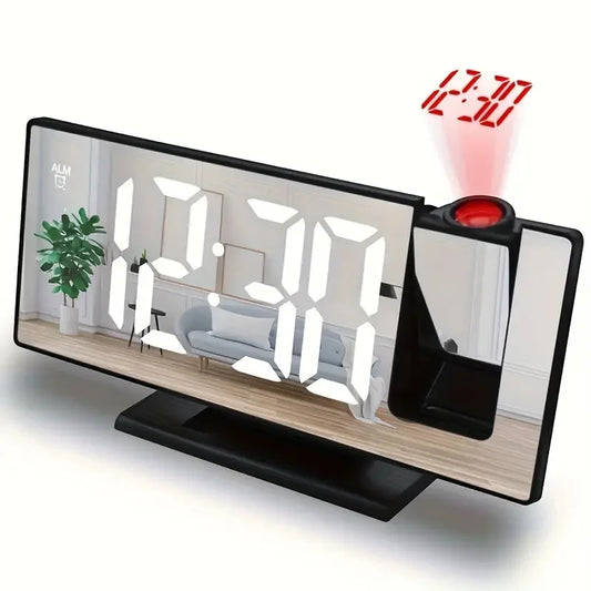 Projection alarm clock  multifunction Intelligent luminous clock Bedroom