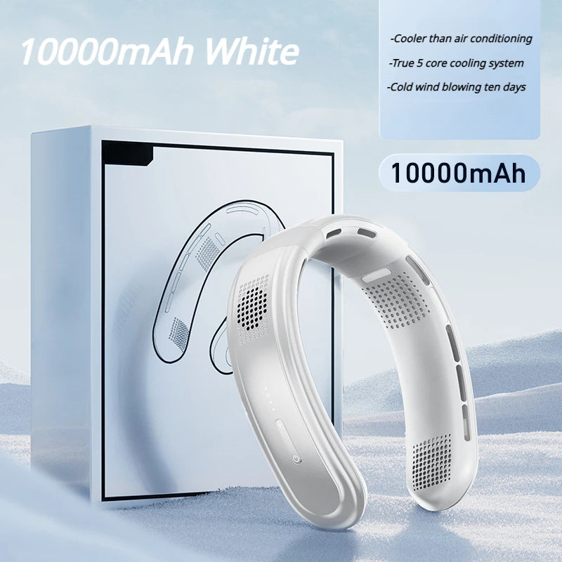 Portable Neck Fan 10000mAh Rechargeable Fan