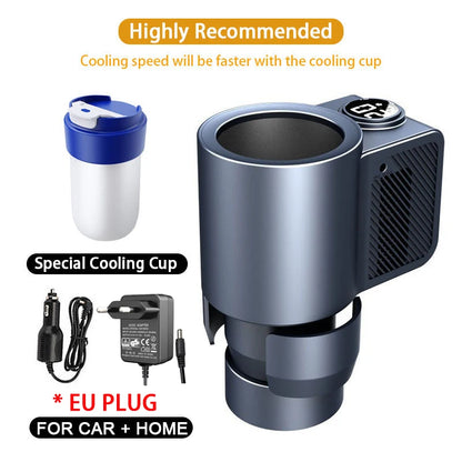 Copo térmico elétrico 2 em 1 para bebidas, café e outras bebidas. Ideal para automóvel, com função de aquecimento e arrefecimento. Perfeito para bebidas com leite.