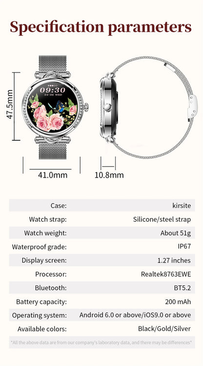 For Xiaomi Android Fashion Women Smart Watch 360*360 HD Screen