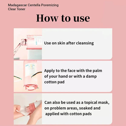 Suero facial tónico con ampolla de sal rosa fresca de productos originales de Centella coreana