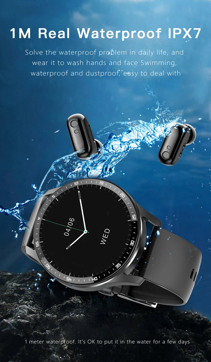 GEJIAN X10 Headset Smart Watch TWS Two In One Wireless Bluetooth Dual Headset Call