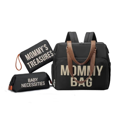 Baby Diaper Bag Three-piece Set Maternity Backpack Handbag