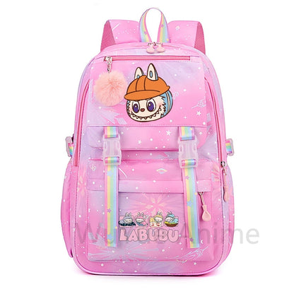 Mochila estampada fofa de anime para adolescentes estudantes crianças meninas meninos mochila escolar