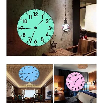 Reloj de escritorio con proyección LED digital ABZS, silencioso, con control remoto, proyector de mesa, esfera de pared, para sala de estar y tienda.